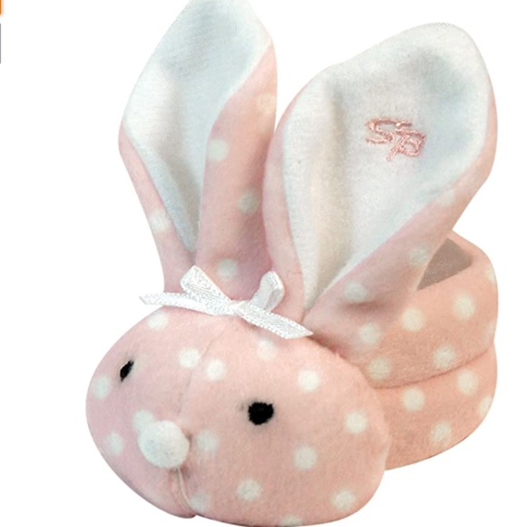 NEW Stephan Baby Boo Bunnie Comfort Toy and Boo Cube, Baby Girl Polka Dot 4” - Picture 1 of 2